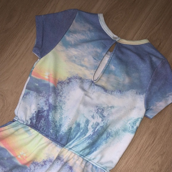 WILDFOX FRENCH TERRY OCEAN WAVE PRINT COZY ROMPER XS URBAN OUTFITTERS - Picture 9 of 10